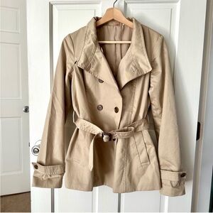 Uniqlo Tan Trench Jacket